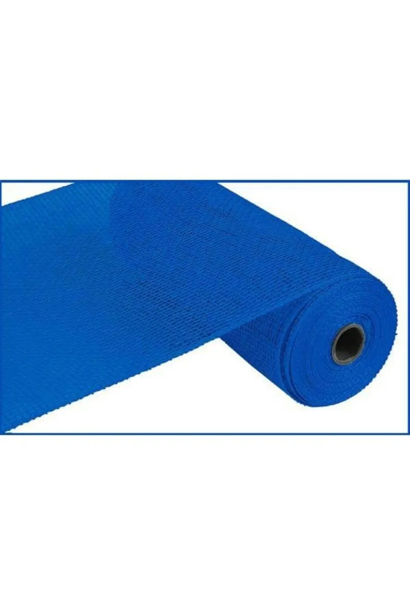 10" Poly Burlap Mesh Ribbon: Royal Blue