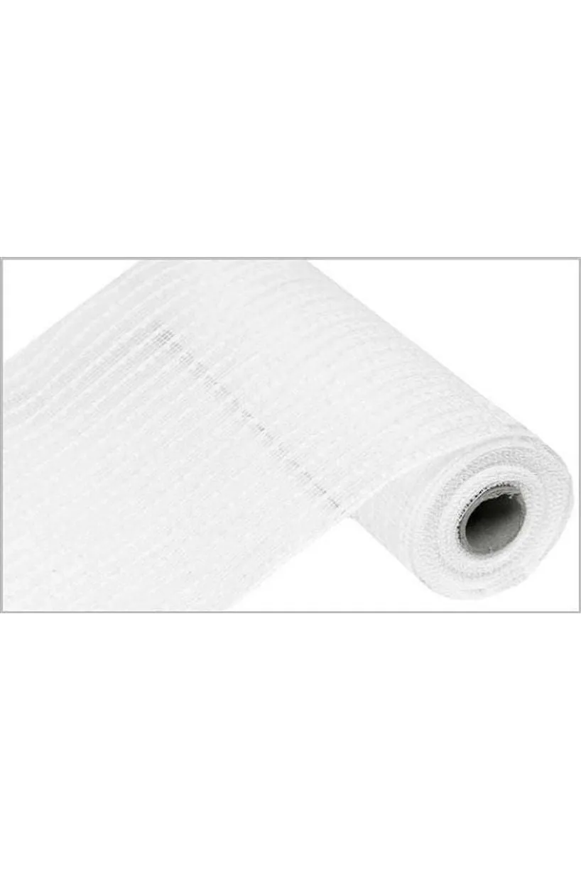 10" Snowdrift Deco Mesh: White (10 Yards)