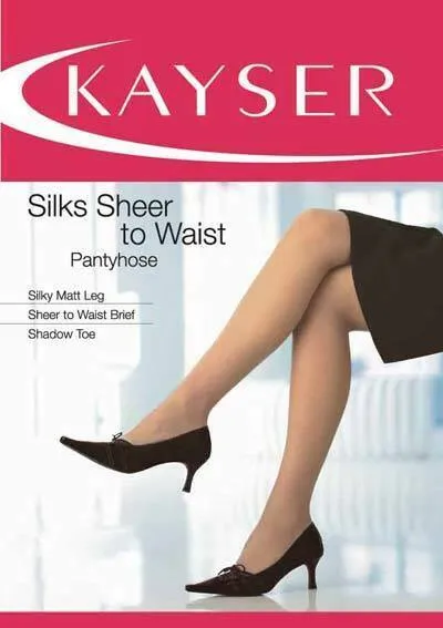 5 x Kayser Silks Sheer To Waist Pantyhose Stockings Nylon Elastane - Medium