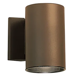 7 inch 1 Light Outdoor Cylinder Bronze Finish