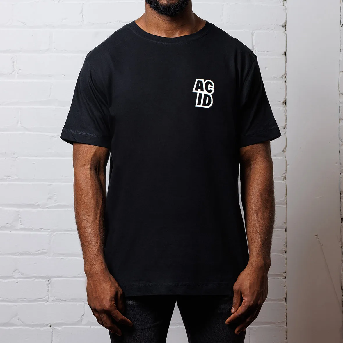 Acid Sport Back Print - Tshirt - Black