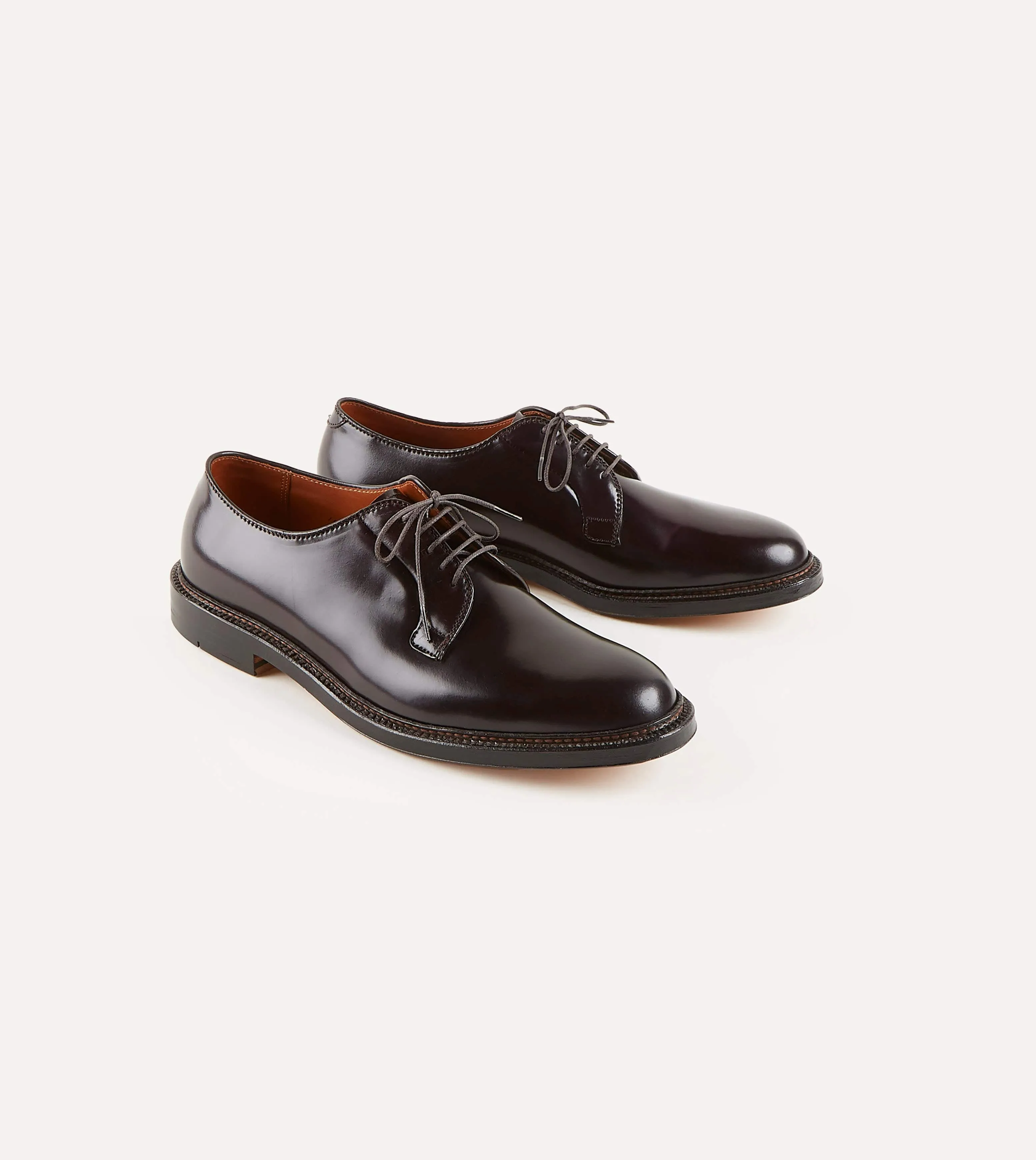 Alden Burgundy Cordovan Plain Toe Blucher