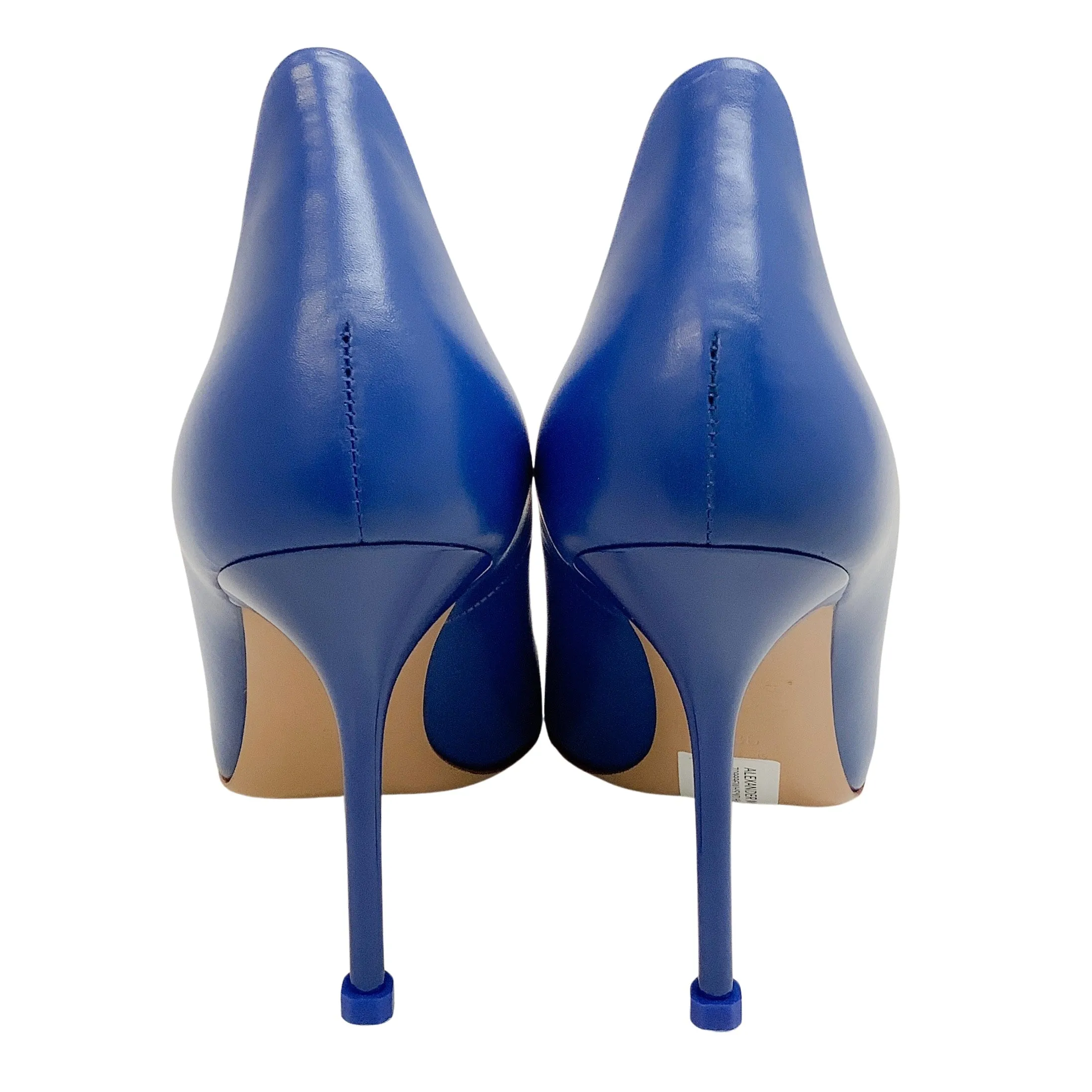 Alexander McQueen Electric Blue High Back Pointed Toe Pumps