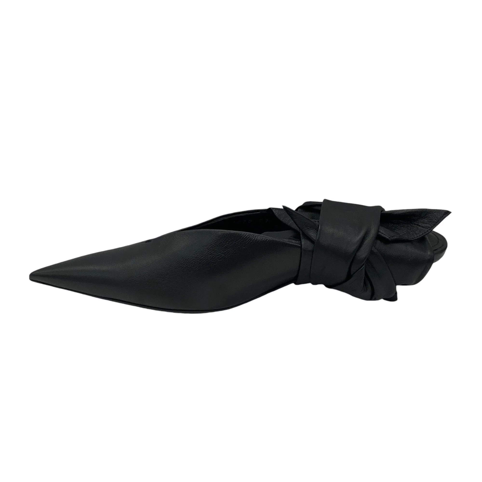 Balenciaga Black Dance Knife Wrap Around Kitten Heels