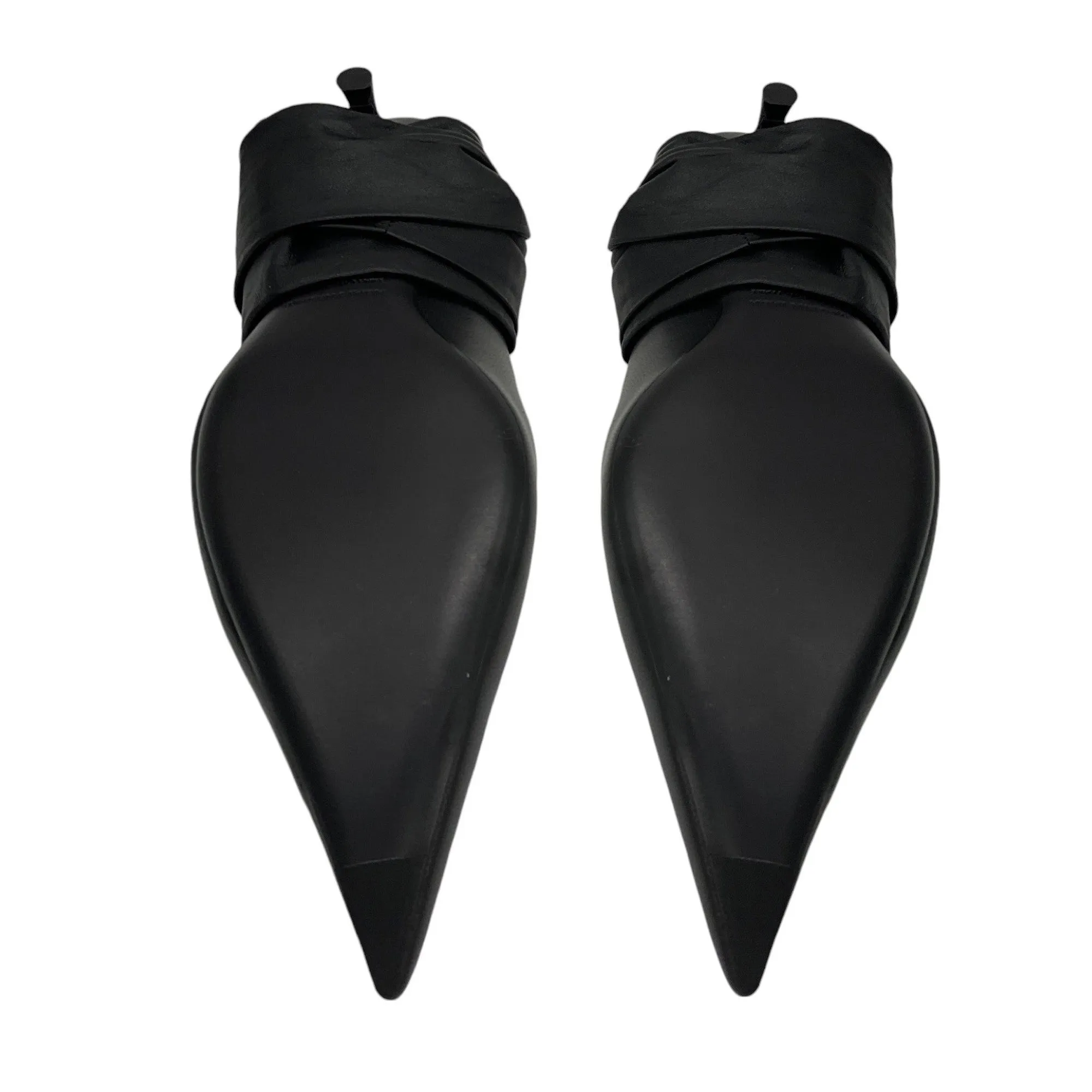 Balenciaga Black Dance Knife Wrap Around Kitten Heels