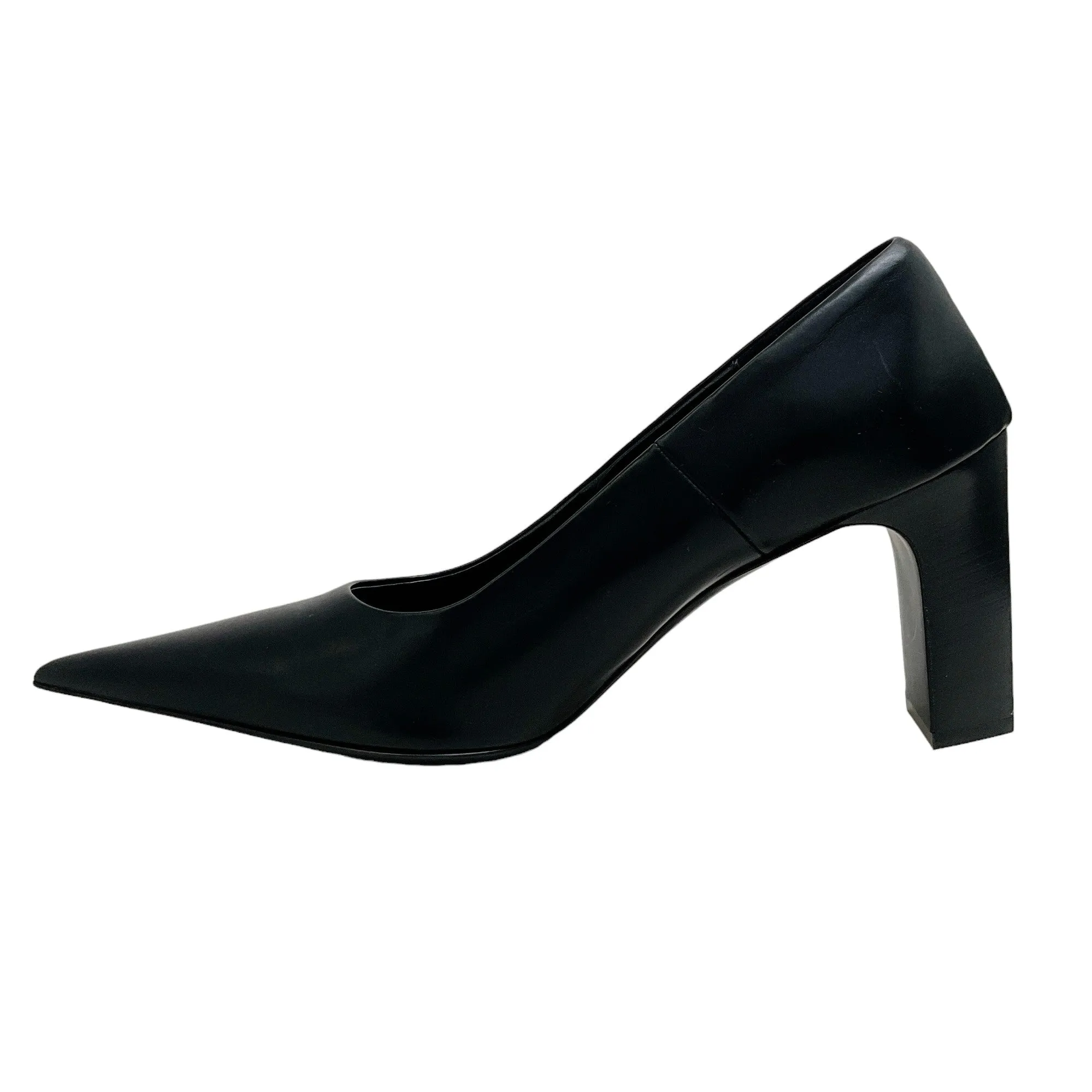 Balenciaga Black Leather Blade Pumps