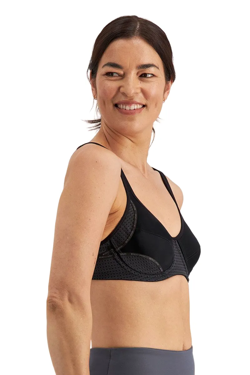 Berlei Electrify Mesh Underwire Non-Contour Sports Bra Black