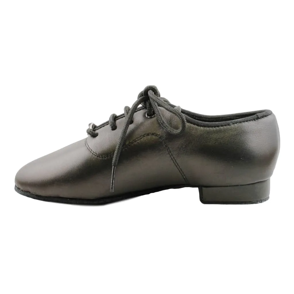 Boys' Standard Dance Shoes, Model 702, Black Leather