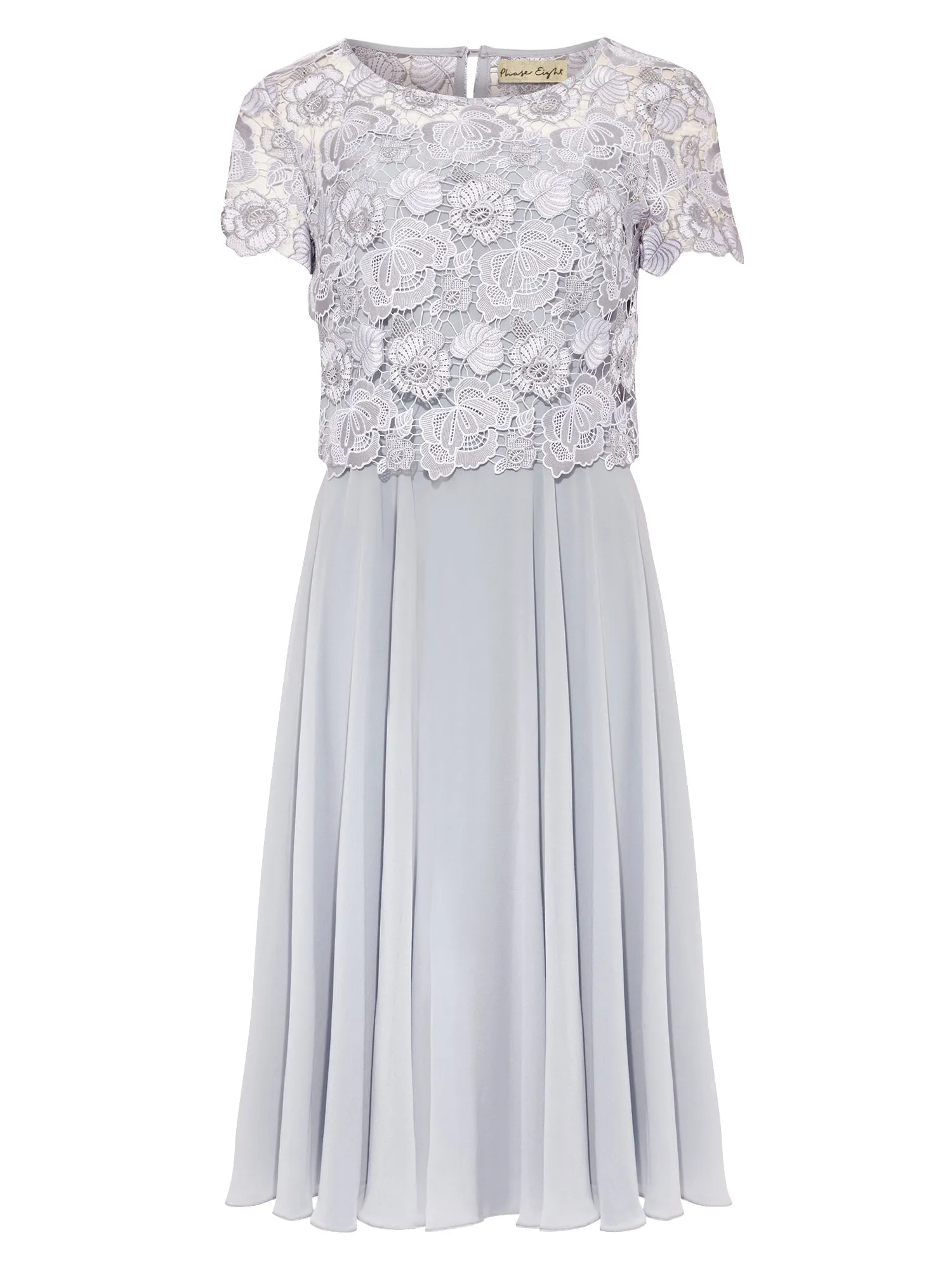 Brandie Lace Bodice Chiffon Dress