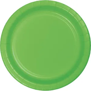 Bulk Fresh Lime Green Value Friendly 8.75 inch Paper Dinner Plates (96 per Case)