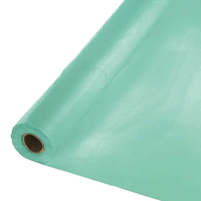 Bulk Fresh Mint Green Plastic Banquet Table Roll 100 ft x 40 inch