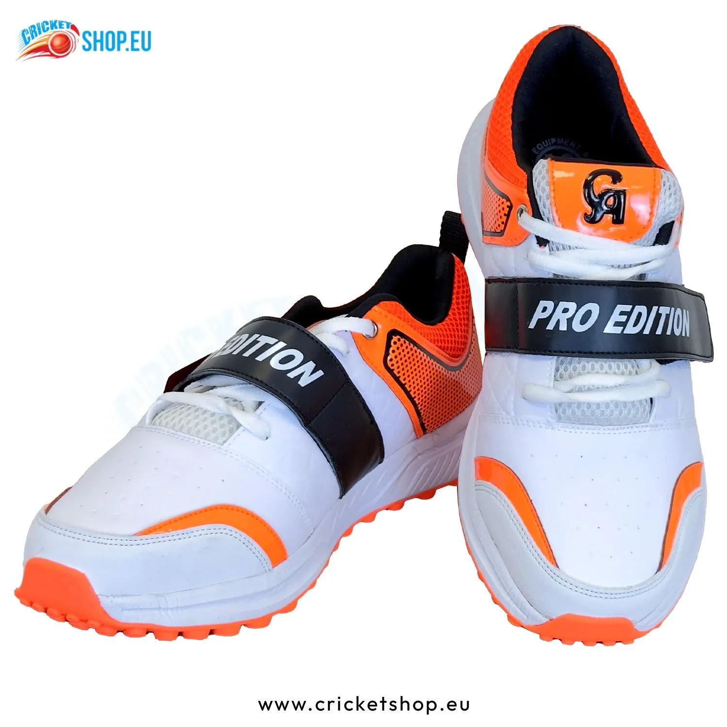 CA Pro Edition Cricket Shoes White/Orange