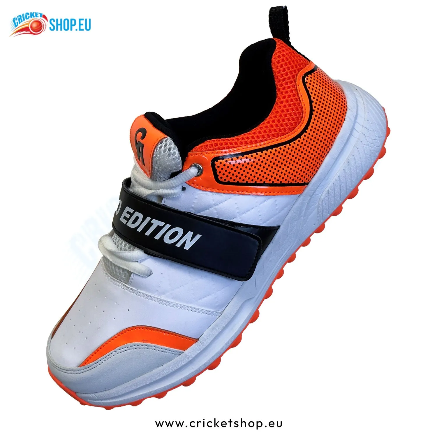 CA Pro Edition Cricket Shoes White/Orange