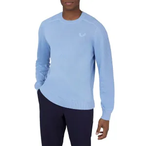 Castore Knitted Golf Crew Neck - Sky