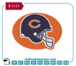 Chicago Bears Embroidery Design 6