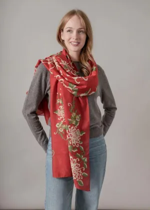 Chrysanthemum Red Scarf - One Hundred Stars