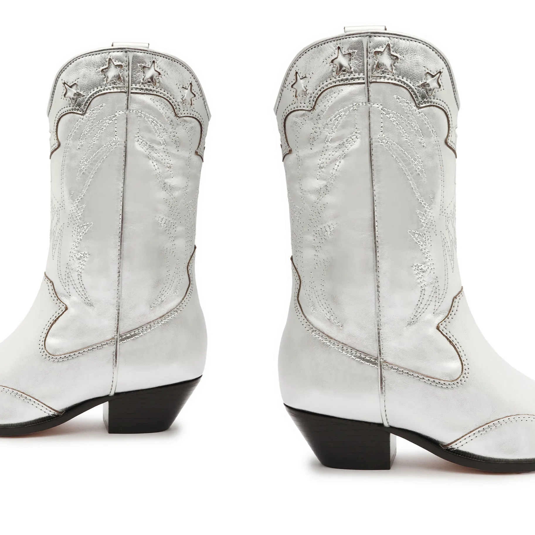 Cicera Metallic Nappa Leather Bootie