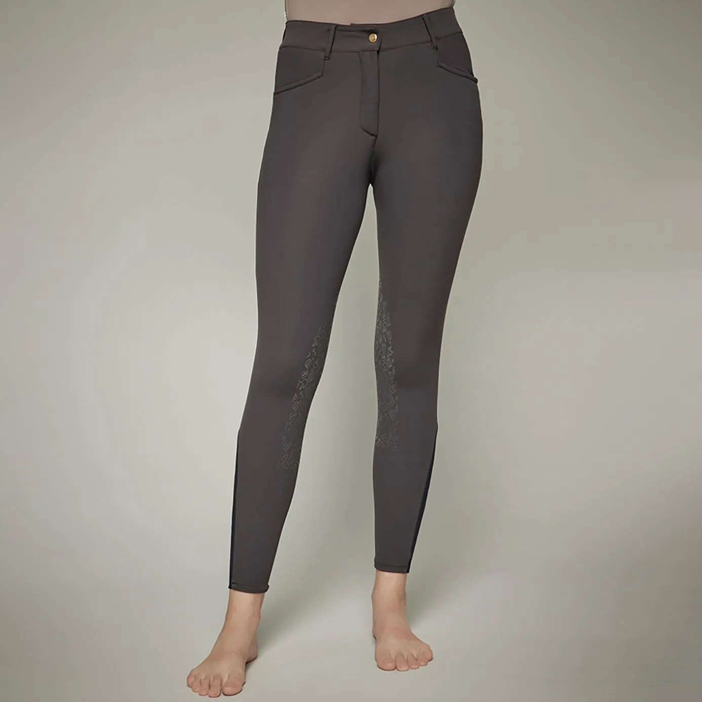 Dada Sport Gerry Knee Grip Breeches - Dark Brown