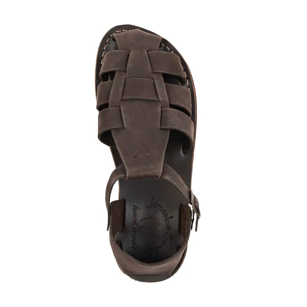 Daniel - Leather Fisherman Sport Sandal | Brown Nubuck