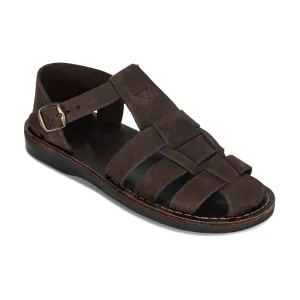 Daniel - Leather Fisherman Sport Sandal | Brown Nubuck