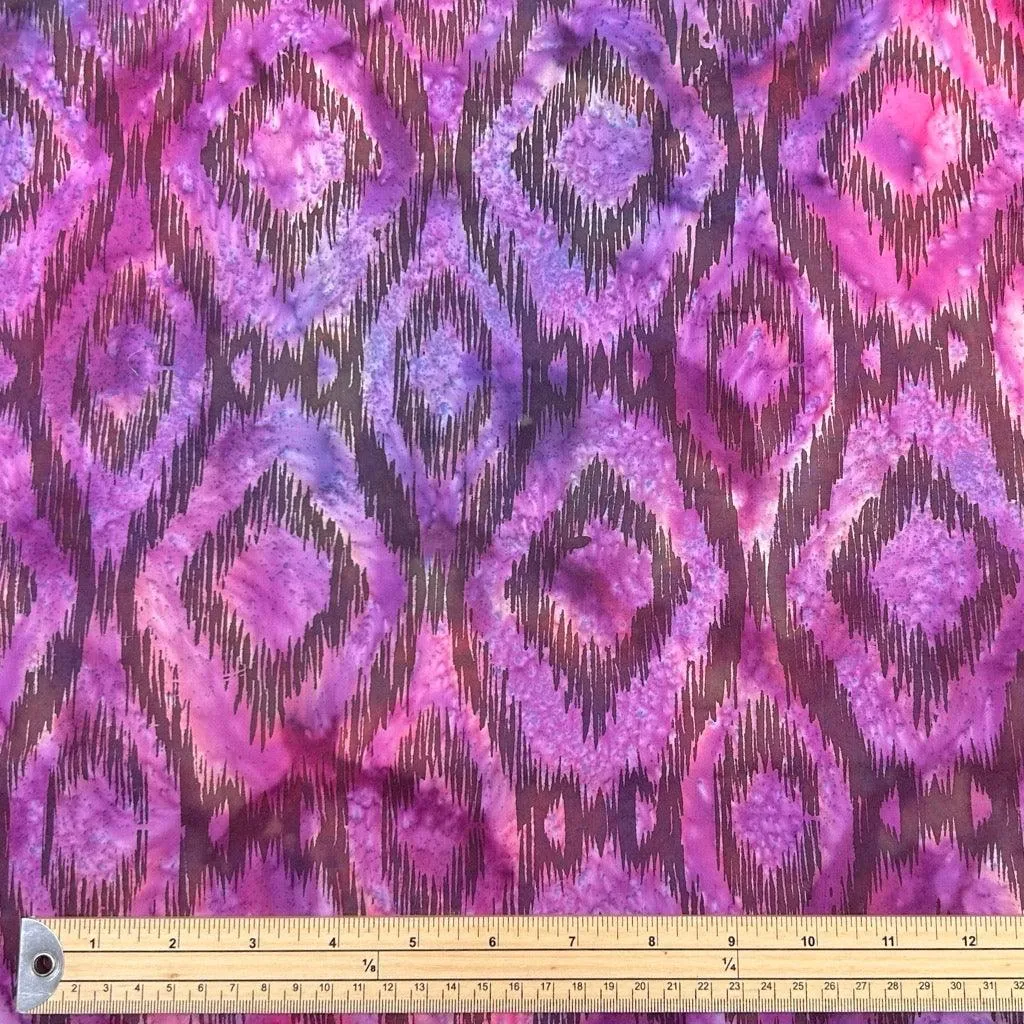 Diamond Tiles Cotton Batik Fabric