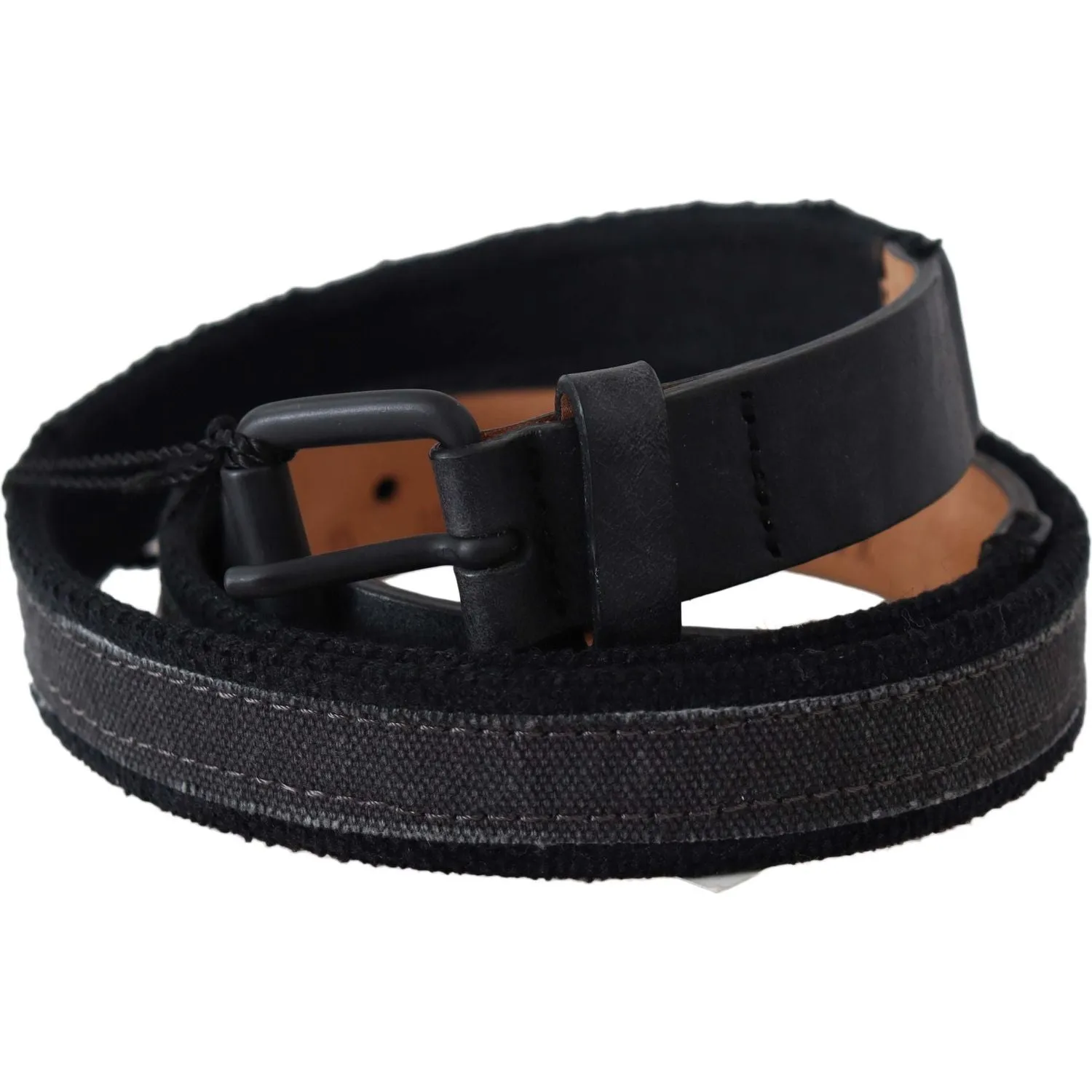 Ermanno Scervino Chic Black Leather Waist Belt