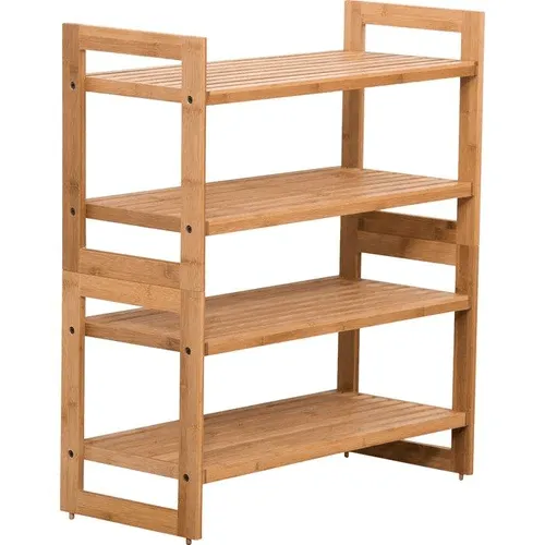 Esmalte natural Wooden Handmade Solid Sheesham Wood Shoe Rack