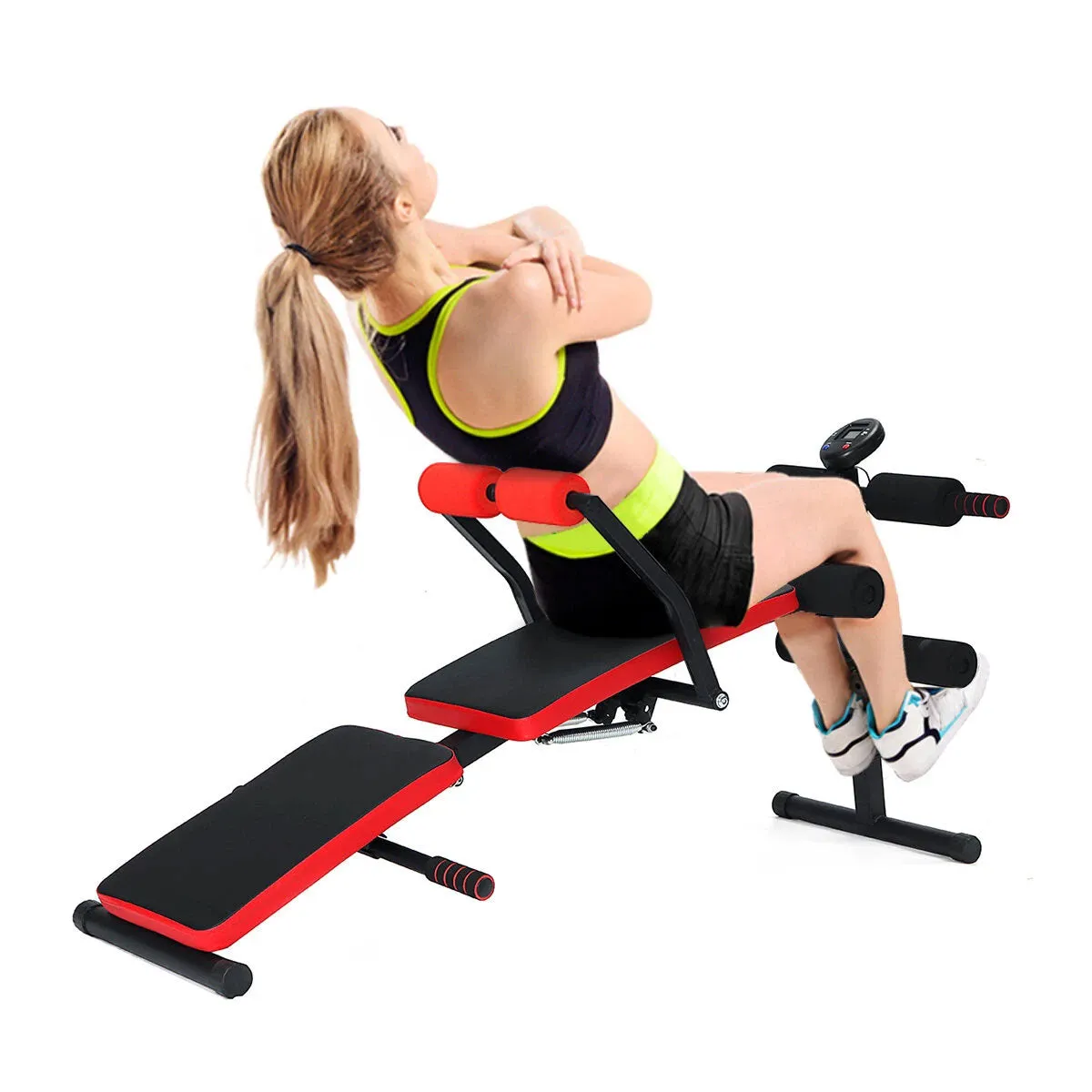 Foldable Adjustable Sit Up Abdominal Bench Press Weight Home Gym Ab Exercise Fitness