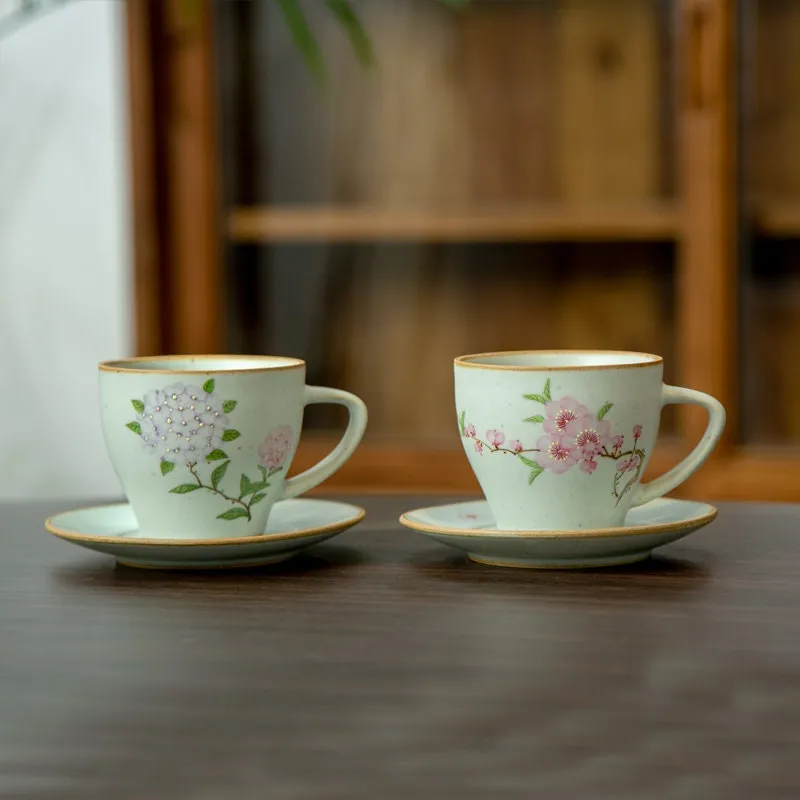 Gohobi Hand-painted Hydrangea Mug