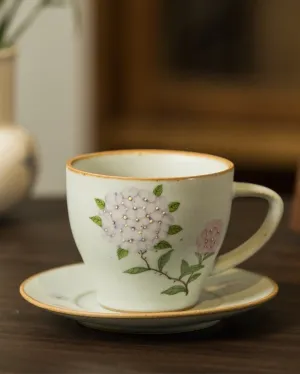 Gohobi Hand-painted Hydrangea Mug