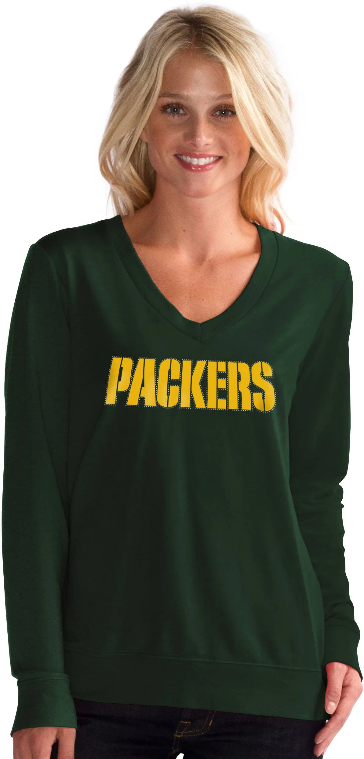 Green Bay Packers Women's Green Long Sleeve Shirt