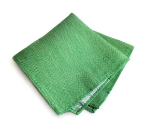 Green Linen Pocket Square. Solid Color, Palmer Park