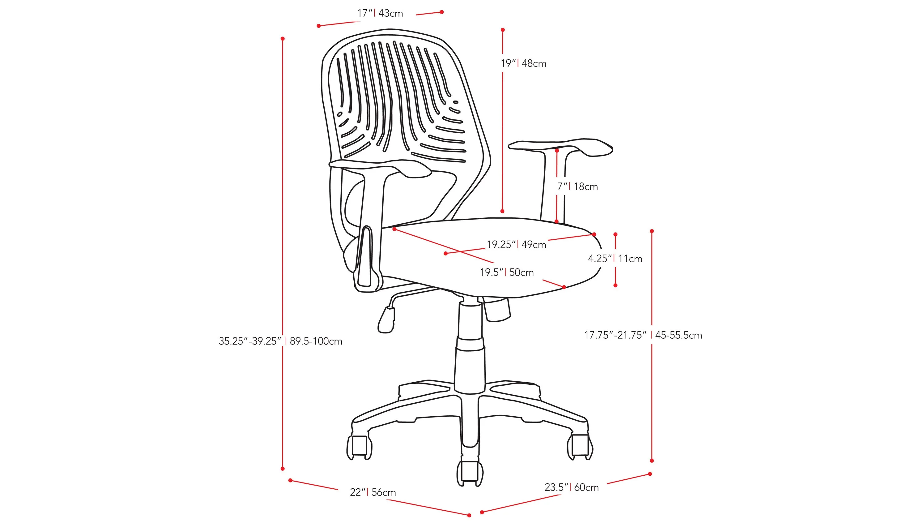 Grey Mesh Office Chair