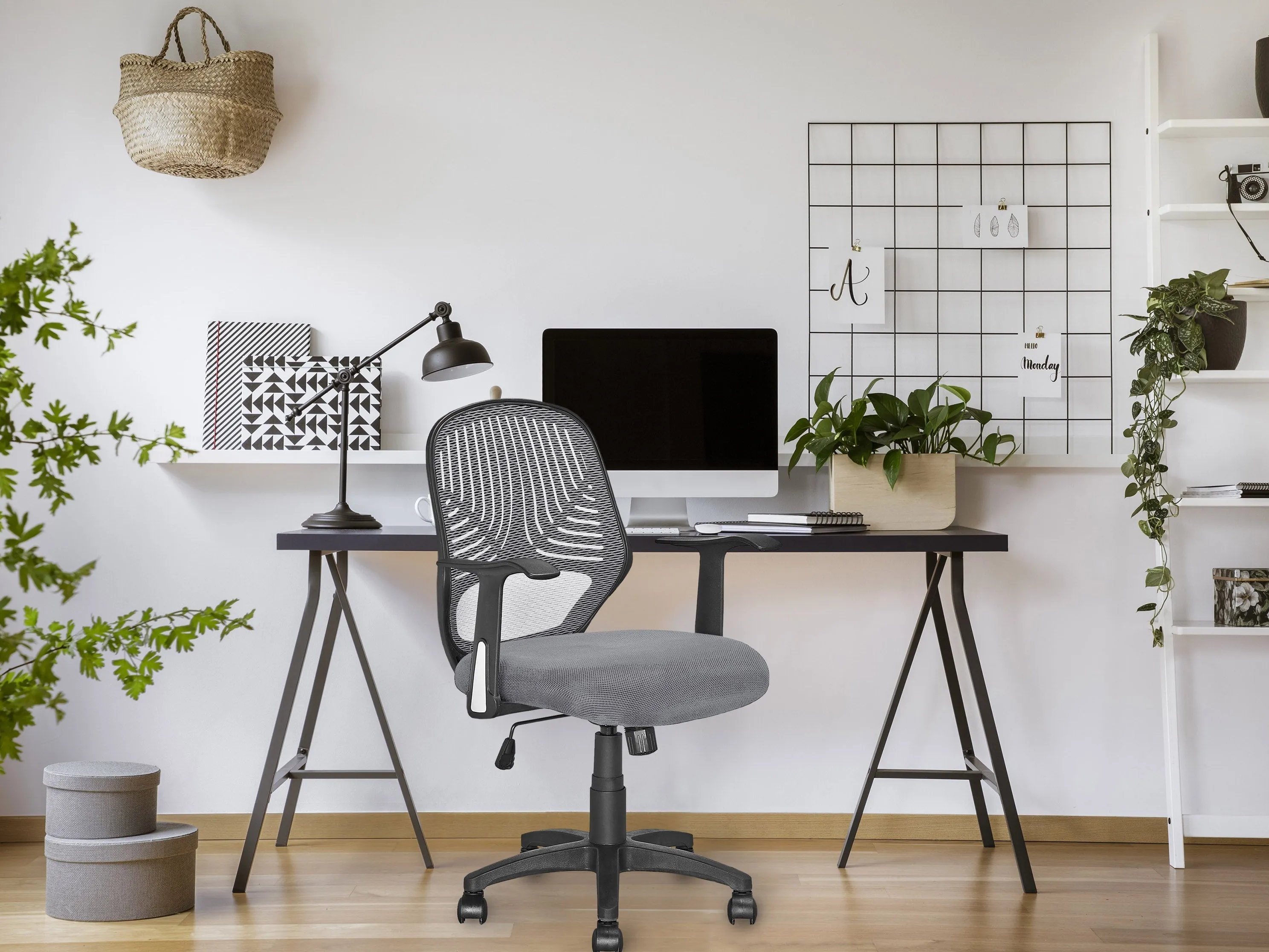 Grey Mesh Office Chair