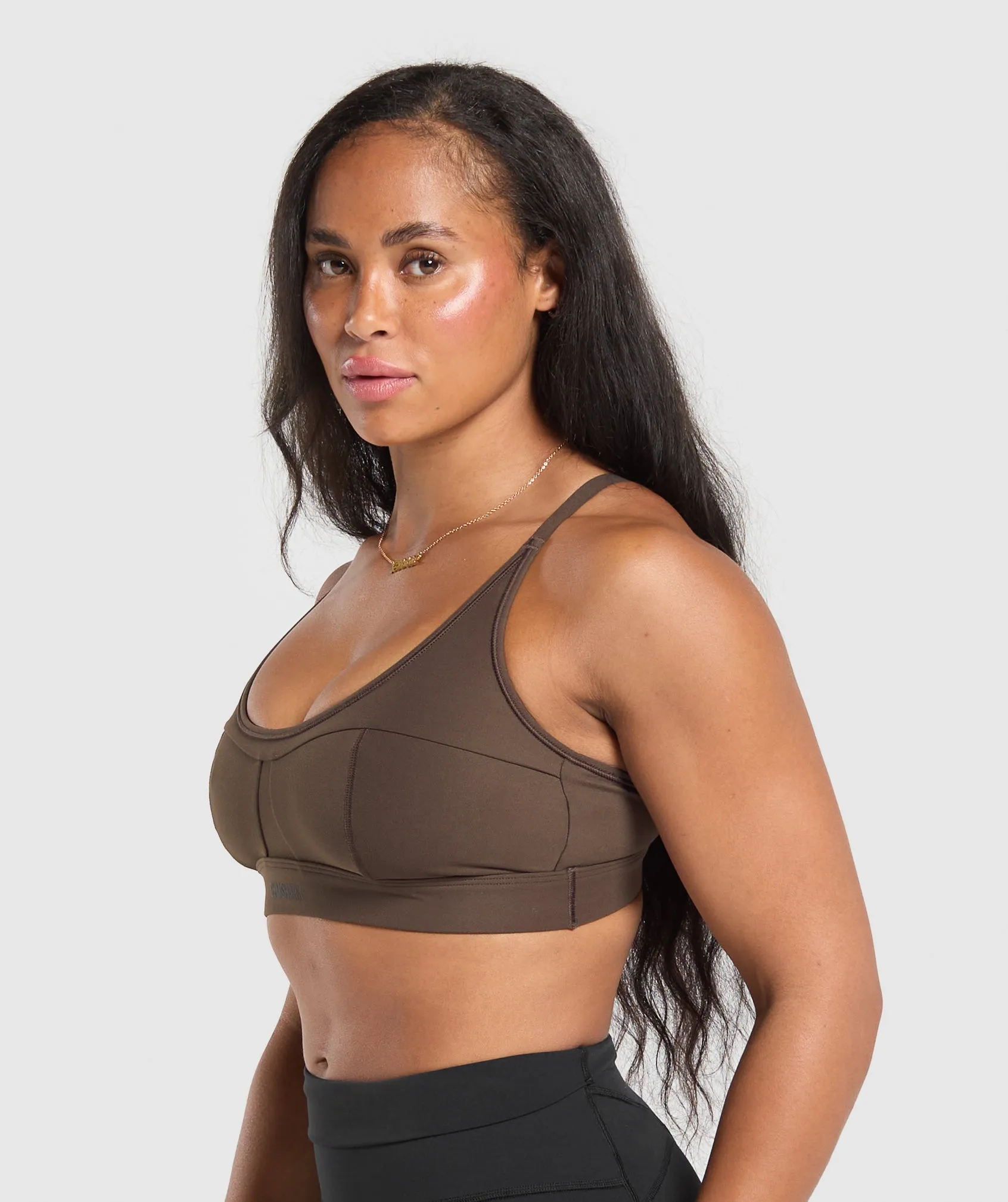 Gymshark Superset Sports Bra - Deep Brown