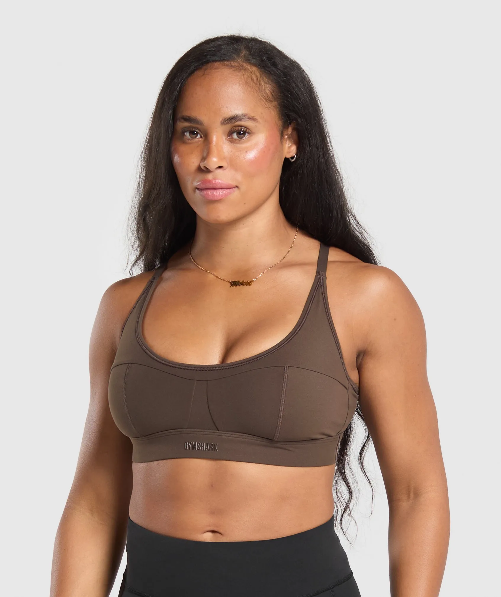 Gymshark Superset Sports Bra - Deep Brown