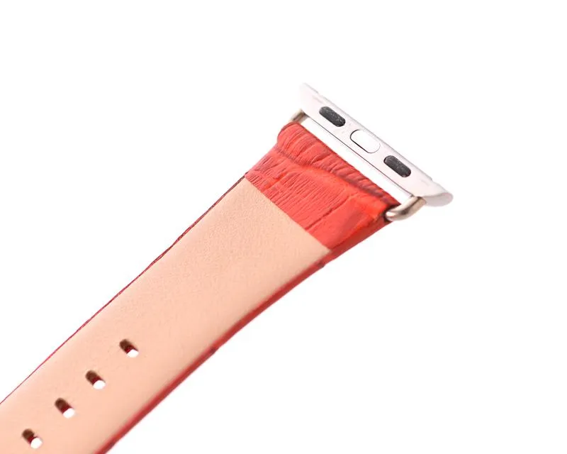 Krokodil Replacement Leather Watch Band for Apple Watch