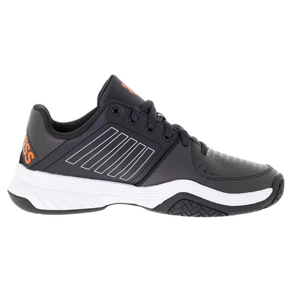 Men's Court Express Tennis Shoes Jet Black and White