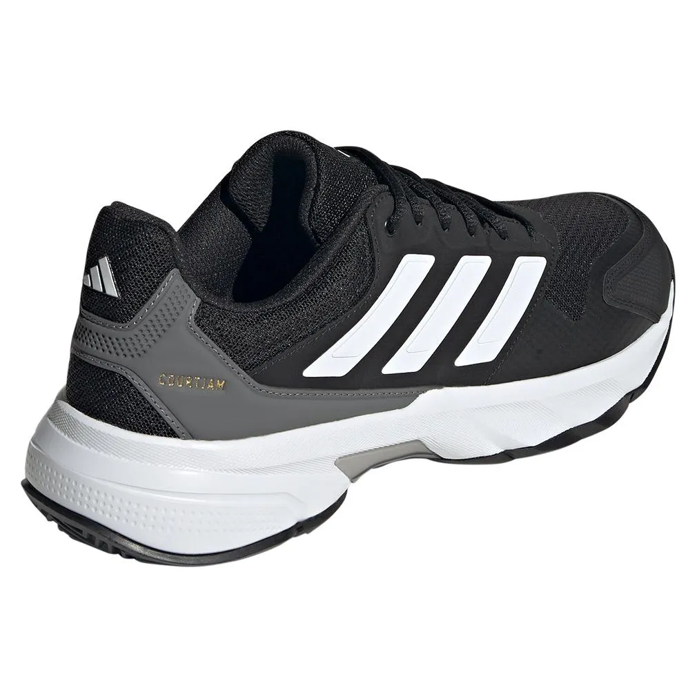 Men's CourtJam Control 3 Tennis Shoes Black and White