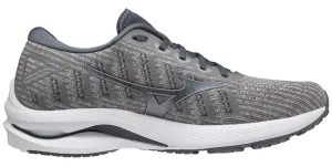 Mizuno Mens Wave Rider 25 Waveknit Running Shoes - Grey