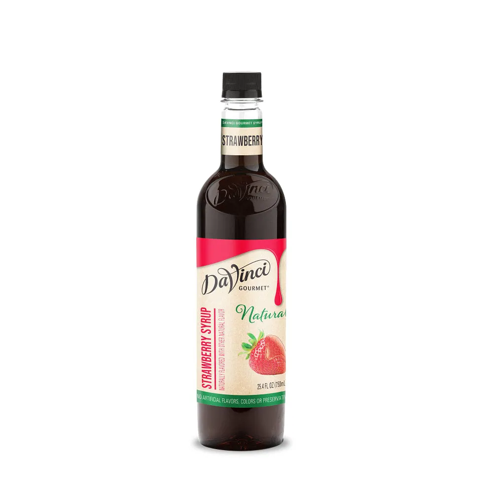 Naturals Strawberry Syrup - 4 x 750 ml Plastic