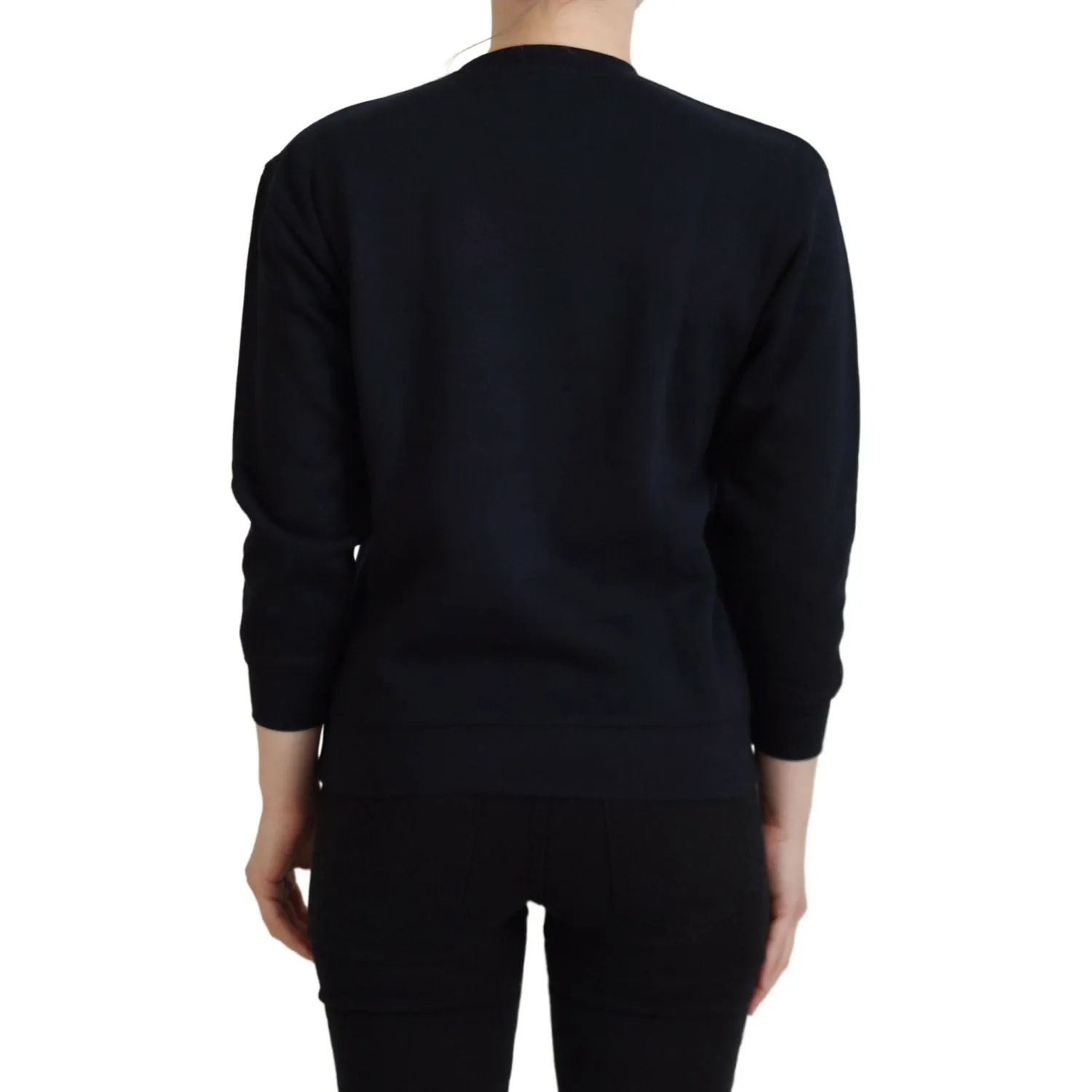 Philippe Model Chic Black Printed Cotton Sweater