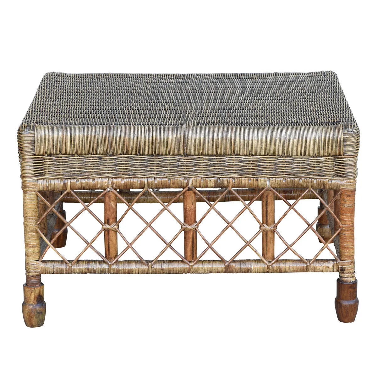 Plantation Lattice Ottoman