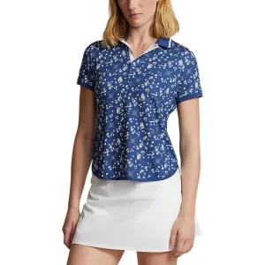 RLX Ralph Lauren Women's Printed Airflow Golf Polo Shirt - Nautical Cnv/Beach Royal