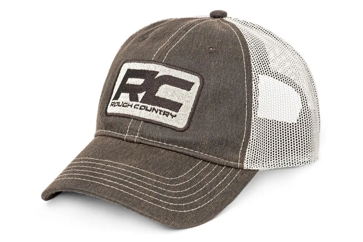 Rough Country 84122 Mesh Cap - One-Size-Fits-All, Brown