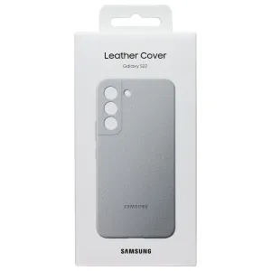 Samsung Official Leather Cover for Samsung Galaxy S22 - Light Gray