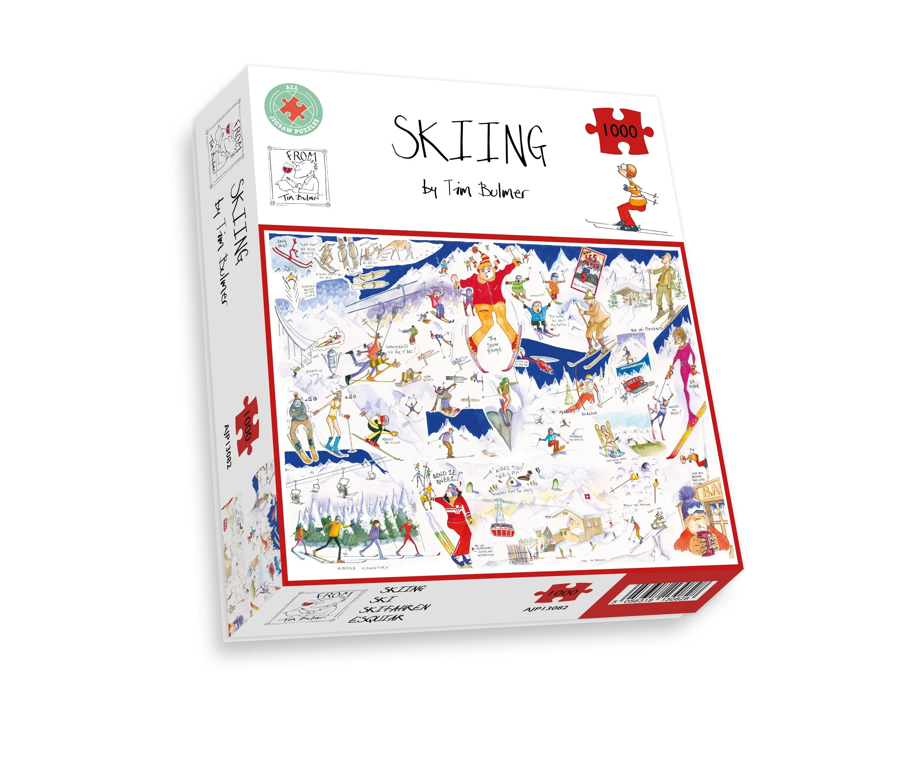 Skiing - Tim Bulmer 1000 Piece Jigsaw Puzzle