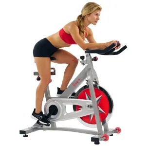 Sunny Health & Fitness Stationary Chain Drive 40 lb Flywheel Pro Indoor Cycling Exercise Bike Trainer, SF-B901