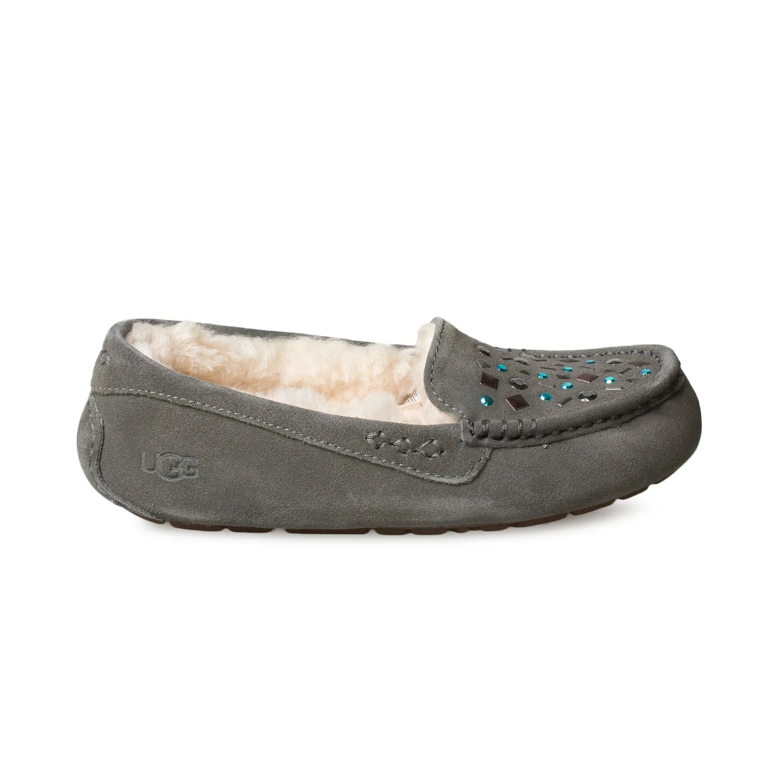 UGG Ansley Stud II Charcoal Slippers - Women's