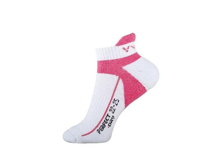 Victor Sport Low Cut Sock SK-244Q [White/Pink]